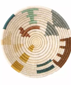 KAZI Small Shades Of Sand Mtoto Round Basket