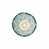KAZI Small Silver Blue + Ficelle Round Basket Home Goods