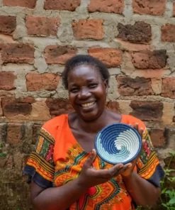 KAZI Silver Blue Unity Basket 7 KAZI Silver Blue Unity Basket