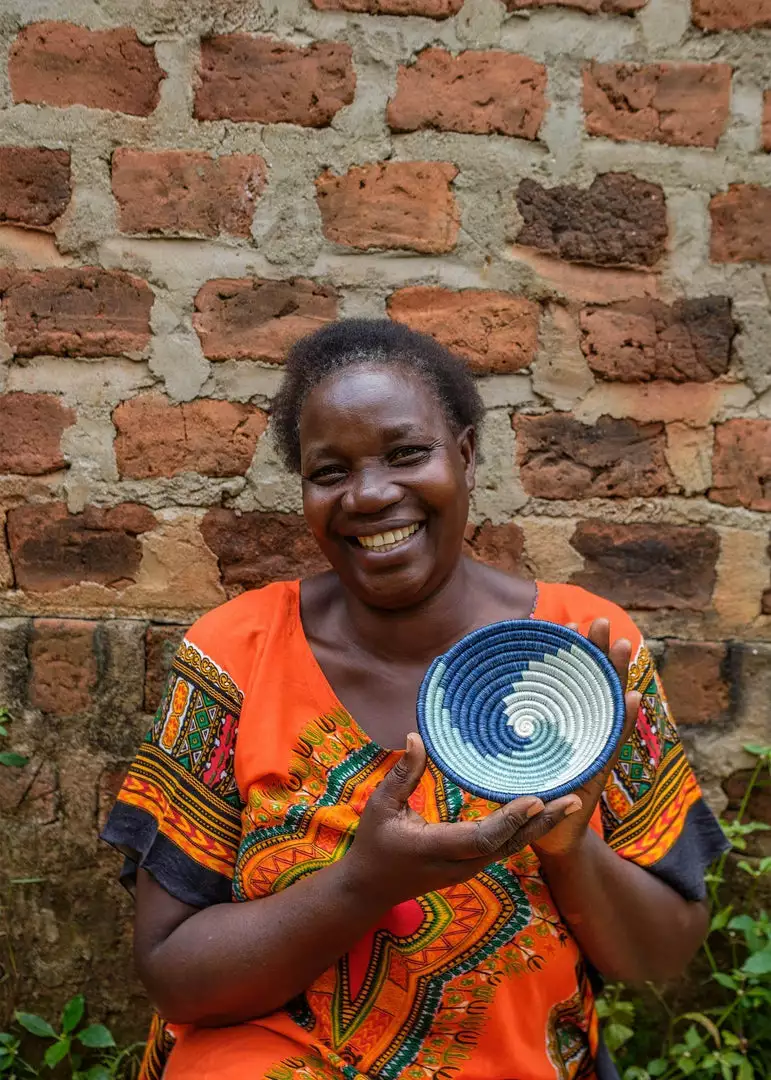 KAZI Silver Blue Unity Basket 4 KAZI Silver Blue Unity Basket