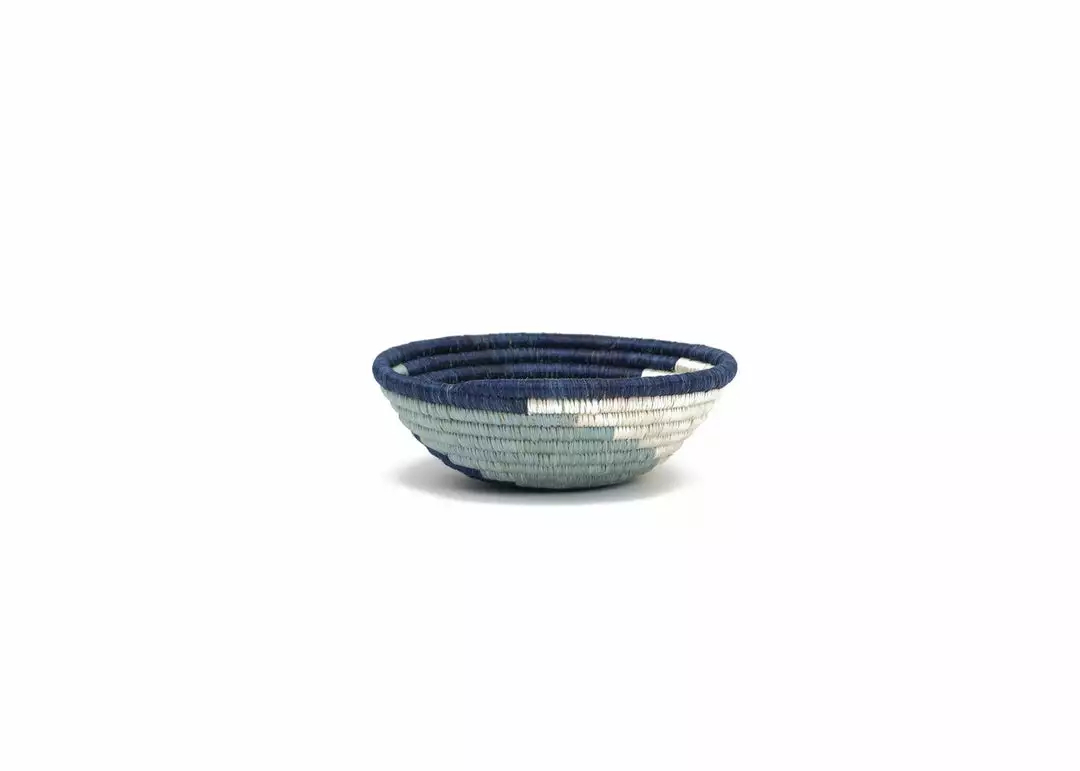 KAZI Silver Blue Unity Basket 3 KAZI Silver Blue Unity Basket