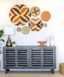 KAZI Small Soothing Sands Nyota Round Basket 7 KAZI Small Soothing Sands Nyota Round Basket