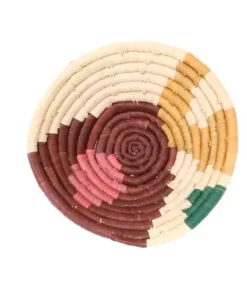 KAZI Home Goods Small Vivid Sukari Round Basket