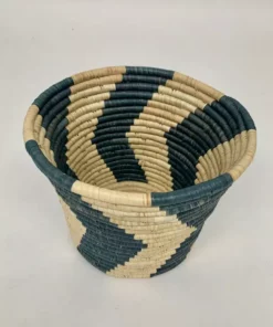 KAZI Home Goods Blue Gray Chevron Planter 9 KAZI Home Goods Blue Gray Chevron Planter