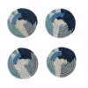 KAZI Abstract Blue Coaster Set Home Goods
