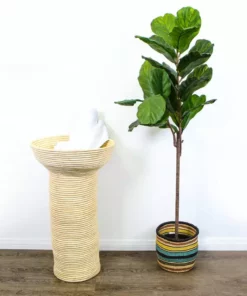 KAZI Extra Tall All Natural Pedestal Basket