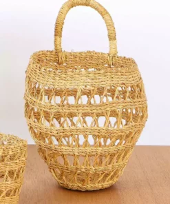 KAZI Home Goods All Natural Lace Hanging Basket