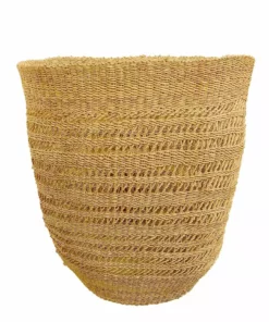 KAZI Home Goods Lace Hurricane Basket Vase