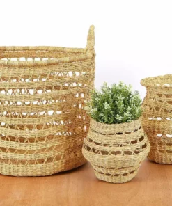 KAZI All Natural Lace Storage Basket Home Goods