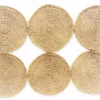 KAZI Home Goods All Natural Woven Discs Queen Headboard