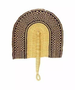 KAZI Home Goods Assorted Patterned Navy Ghanaian Fan