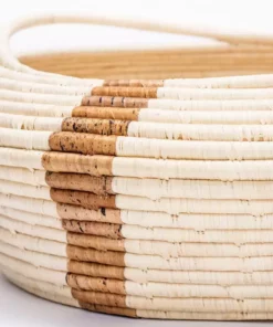 KAZI Home Goods Banana Striped Storage Basket