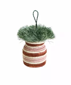 KAZI Fair Trade Banded Planter Ornament