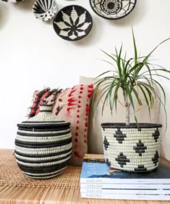 KAZI Black Dafina Planter Home Goods