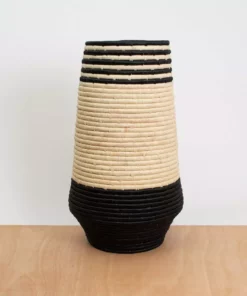 KAZI Black Daria Vase Home Goods