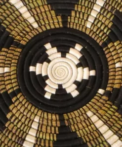 KAZI Home Goods Black Fleur Plate 7 KAZI Home Goods Black Fleur Plate