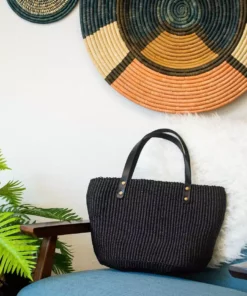 KAZI Black Grass Handbag