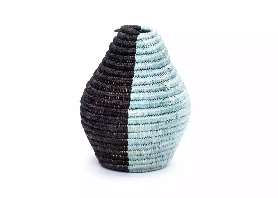 KAZI Black + Silver Blue Atelier Vase 01 Home Goods 1 KAZI Black + Silver Blue Atelier Vase 01 Home Goods
