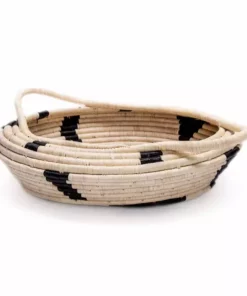 KAZI Black Spotted Storage Basket