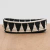 KAZI Home Goods Black + White Tofali Oval Basket