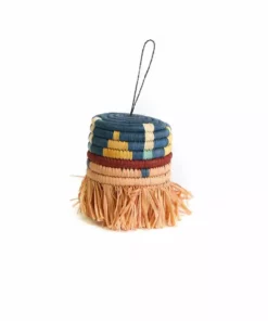 KAZI Blossom Patterned Fringed Ornament