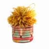 KAZI Best Sellers Blossom Pom Pom Basket Ornament