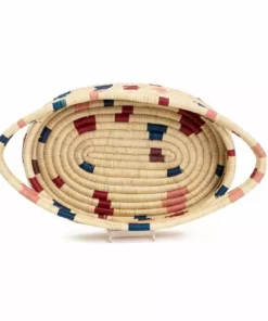 KAZI Blossom Terrazzo Oval Basket Storage