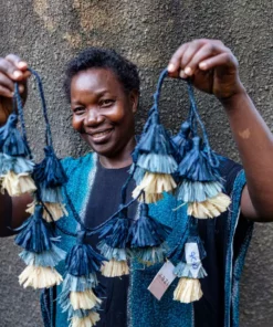 KAZI Blue Ombre Tasseled Garland Home Goods 9 KAZI Blue Ombre Tasseled Garland Home Goods