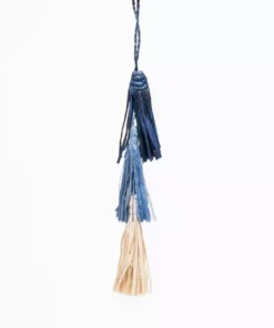 KAZI Fair Trade Blue Tassels Ornament