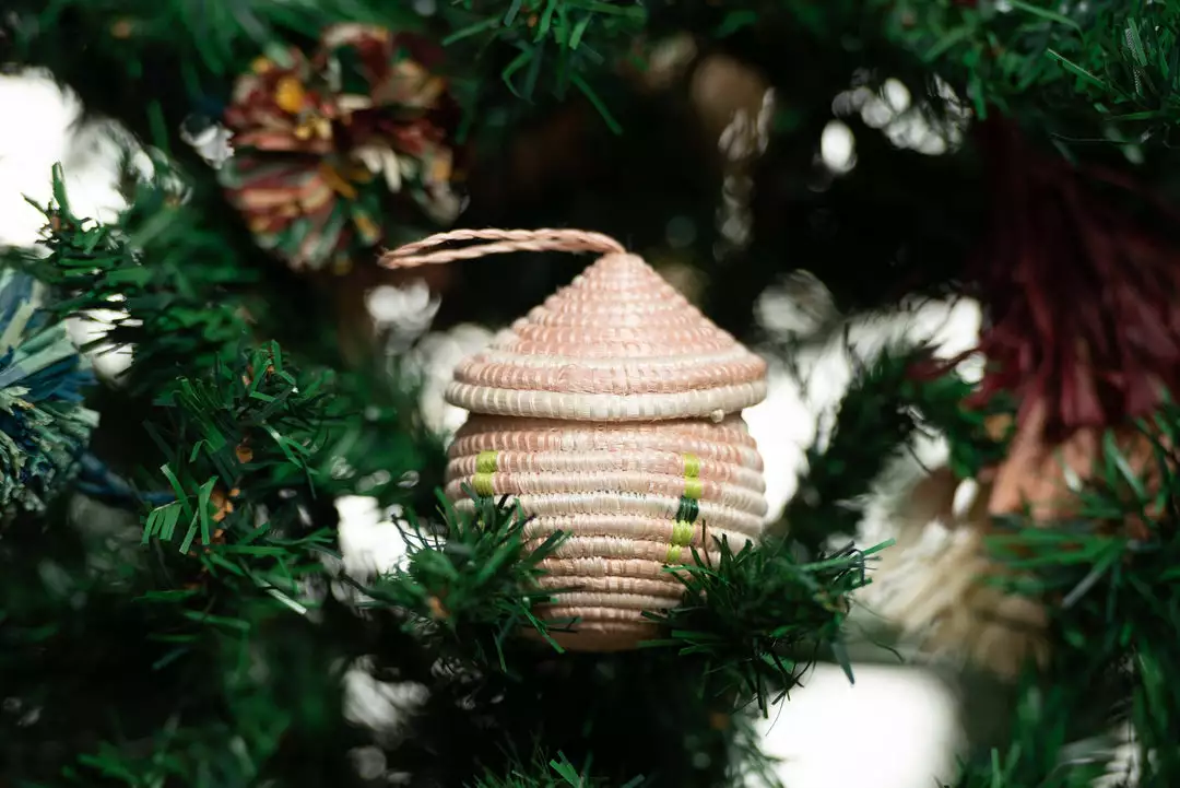 KAZI Blush Egg Shaped Box Ornament 2 KAZI Blush Egg Shaped Box Ornament