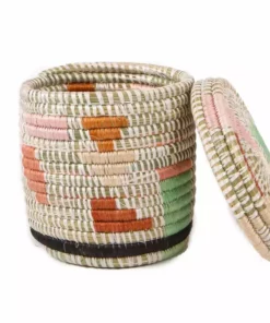 KAZI Home Goods Canyon Clay Abstract Lidded Box 7 KAZI Home Goods Canyon Clay Abstract Lidded Box