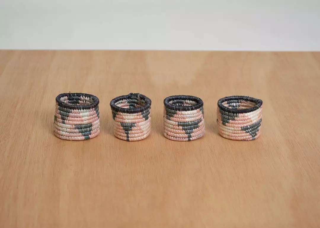 KAZI Cloud Pink Napkin Rings 1 KAZI Cloud Pink Napkin Rings