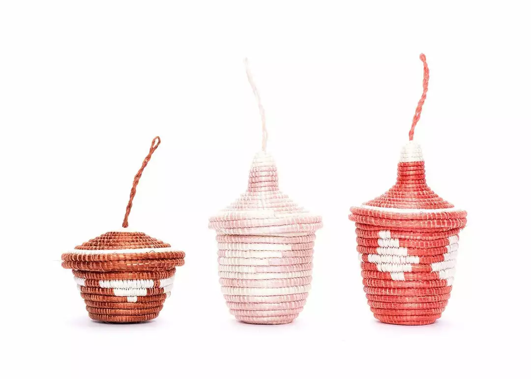 KAZI Coral + Clay Nya Ornament Set Fair Trade 1 KAZI Coral + Clay Nya Ornament Set Fair Trade