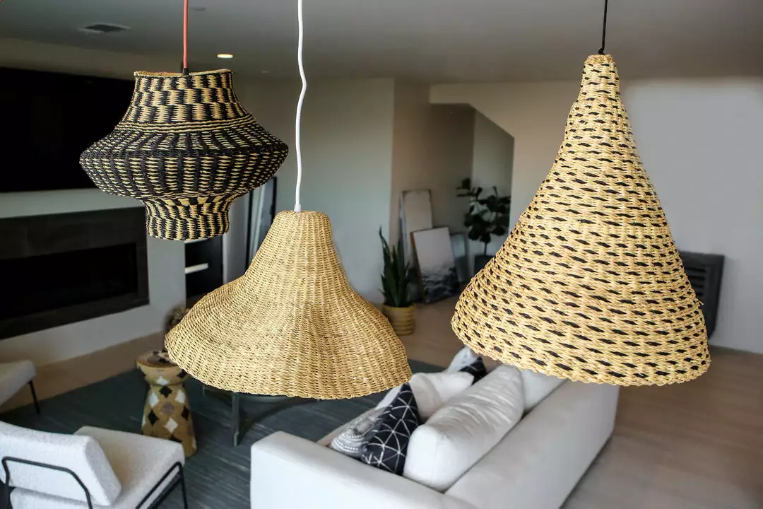 KAZI Dashed Black Grass Lamp Pendant Lighting 2 KAZI Dashed Black Grass Lamp Pendant Lighting