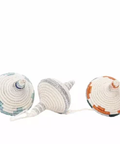 KAZI Fair Trade Diamond Shaped Blue Metallic Ornament