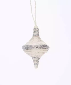 KAZI Diamond Shape Silver Metallic Ornament