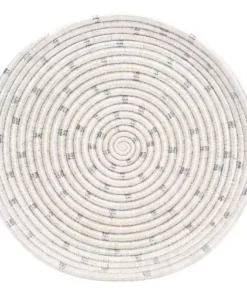 KAZI Home Goods Dotted Silver Decorative Tray