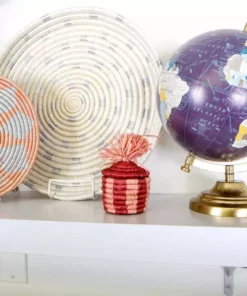 KAZI Home Goods Dotted Silver Decorative Tray