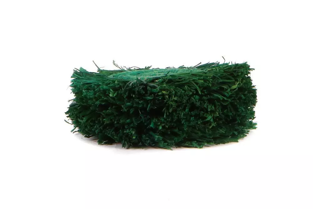 KAZI Home Goods Evergreen Fringed Oversized Raffia Coaster Set 3 KAZI Home Goods Evergreen Fringed Oversized Raffia Coaster Set