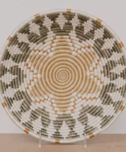 KAZI Extra Large Soft Gold Intore Wall Basket