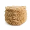 KAZI Home Goods Fringed Natural Stool With Frame