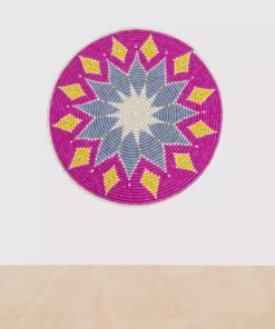 KAZI Home Goods Fuchsia Paradise Jumbo Wall Disc