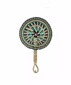 KAZI Garden Greens Round Hand Fan
