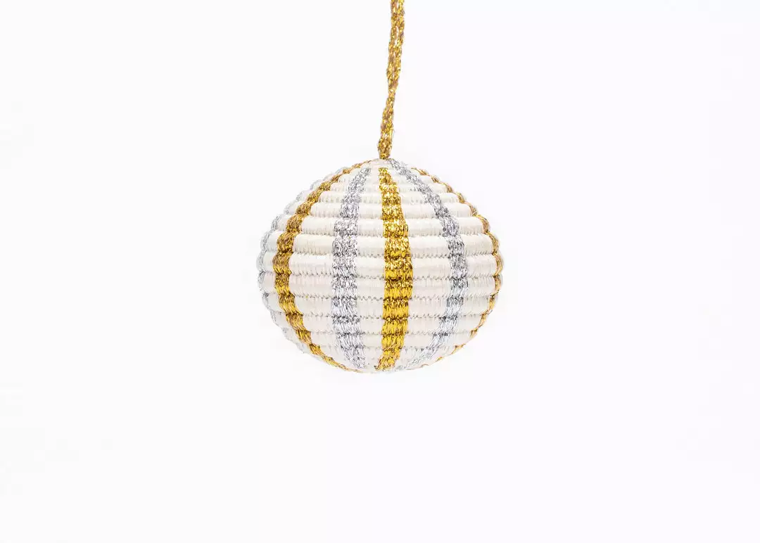 KAZI Fair Trade Globe Ornament - Multi Metallic 1 KAZI Fair Trade Globe Ornament - Multi Metallic