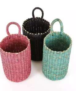 KAZI Gray Blue Hanging Basket Home Goods