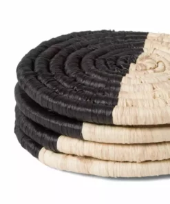 KAZI Half Moon Raffia Coasters Best Sellers