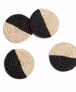 KAZI Half Moon Raffia Coasters Best Sellers