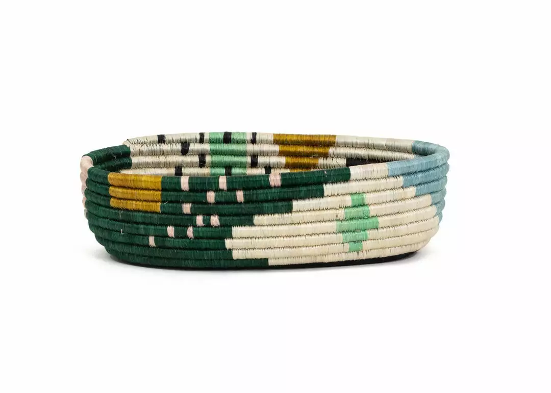 KAZI Ivy + Blush Biko Oval Basket 1 KAZI Ivy + Blush Biko Oval Basket