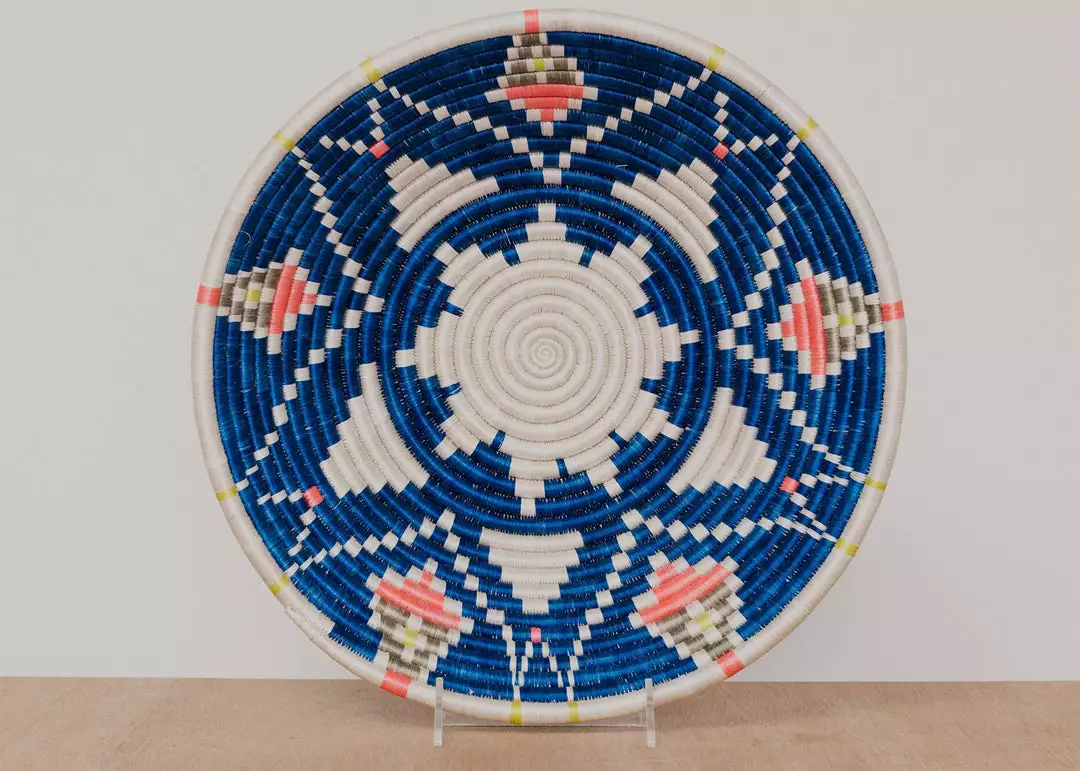 KAZI Jumbo Lake + Peach Pink Intore Wall Bowl Home Goods 1 KAZI Jumbo Lake + Peach Pink Intore Wall Bowl Home Goods