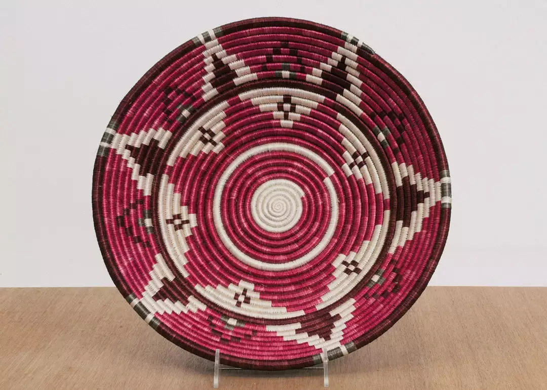 KAZI Home Goods Jumbo Mauve Fig Wall Bowl 1 KAZI Home Goods Jumbo Mauve Fig Wall Bowl